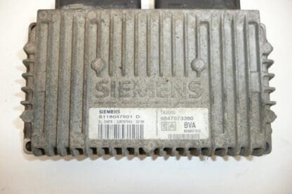 ECU Siemens TA200 Citroën Xsara 2.0 HDI 9647073380 S118047501 252983 2529TV