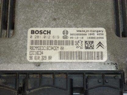 Řídící jednotka Bosch EDC16C34 1.6 HDI 0281012619 9661023980