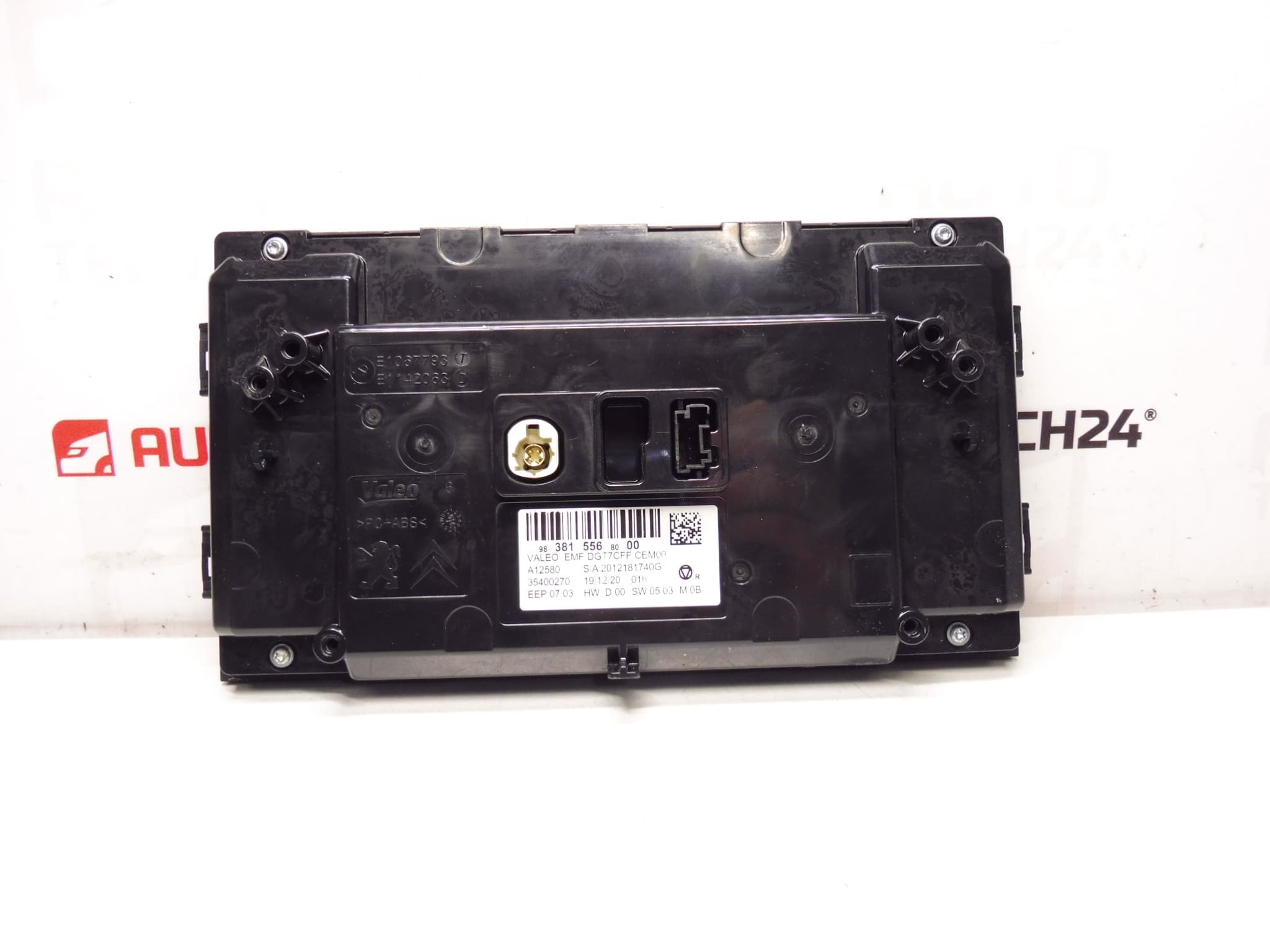 Display rádia počítače klimatizace Peugeot 308 T9 9838155680 - Obrázek 2